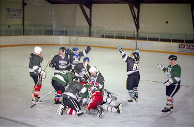 Coughlan Hockey Victory Huddle › Feb 1998 