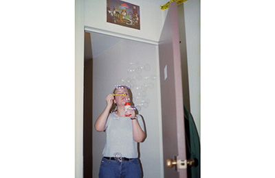 Dominique Blowing Bubbles › Mar 1999