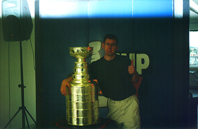 Ken with Stanley Cup › Mar 2000 