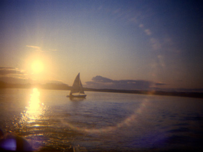 Sunset at Lake Isle, Alberta ›
  September 1982.