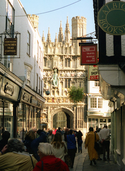 Street near Canterbury Cathedral
  › October 1998.