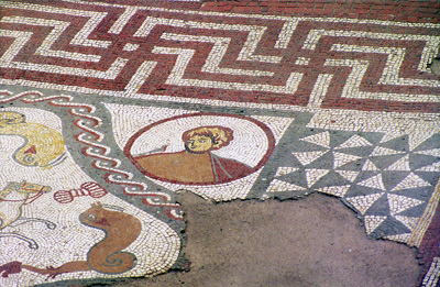 Roman Villa Mosaic, 2nd Century,
  Lullingstone › November 1998.
