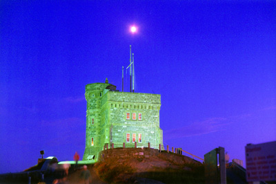 Signal Tower at Night, St. John's ›
  August 2000.