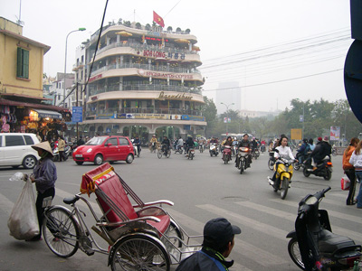 Busy Intersection, Hanoi ›
  February 2005.