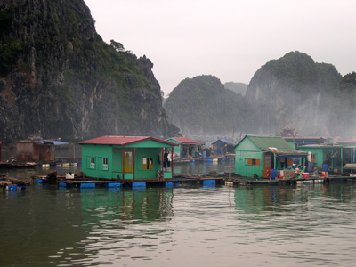Floating Village, Near Cat Ba
  Island. › February 2005.