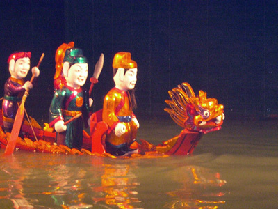 Water Puppet Boat, Hanoi ›
  February 2005.
