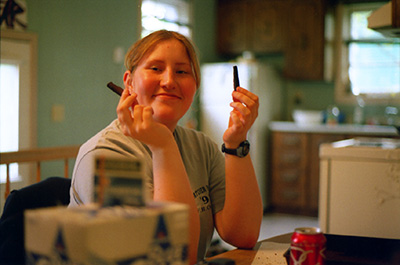 Jill with Amanda's Burnt Cake › May 2000  