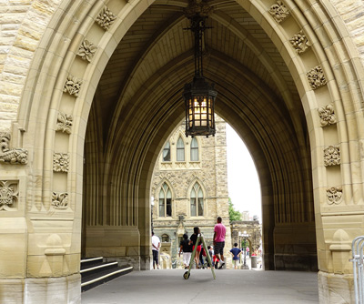 Front Arch of Parliament, Ottawa › July 2014.