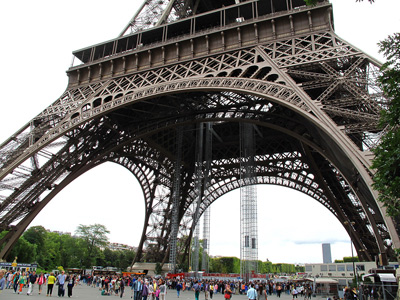 Eiffel Tower Low View, Paris ›
  July 2012.