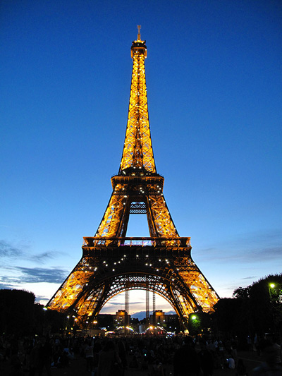 Eiffel Tower at Night, Paris ›
  July 2012.