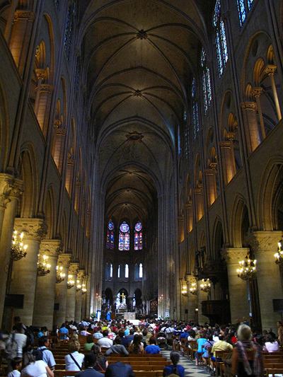 Notre Dame Interior, Paris ›
  July 2012.