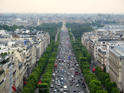 View from Arc de Triomphe Roof,
  Paris › July 2012.