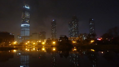 Tall Buildings at Night, Songdo ›
  July 2014.