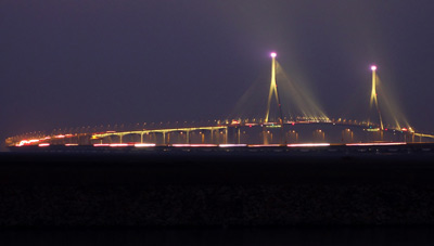 Incheon Bridge at Night, Songdo › January 2015.