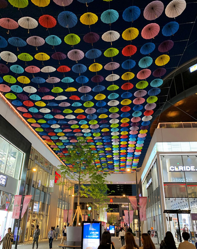 Umbrellas at Night, Songdo › May 2019.