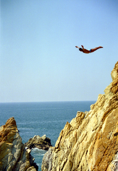 Cliff Divers of La Quebrada,
  Acapulco › November 2002.