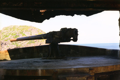 WWII Gun, Fort Amhearst, St.
  John's › July 1998.