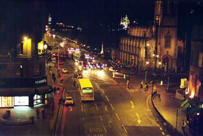 View from the Hostel at Night,
  Edinburgh › November 1998.