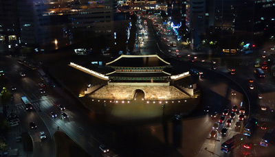 Namdemun Gate at Night, Seoul › October 2015.