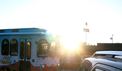 Streetcar Glare, Sedona › April 2008.